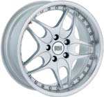 8x17 fremme og 9x17 bak. silver frosted. 1 delt