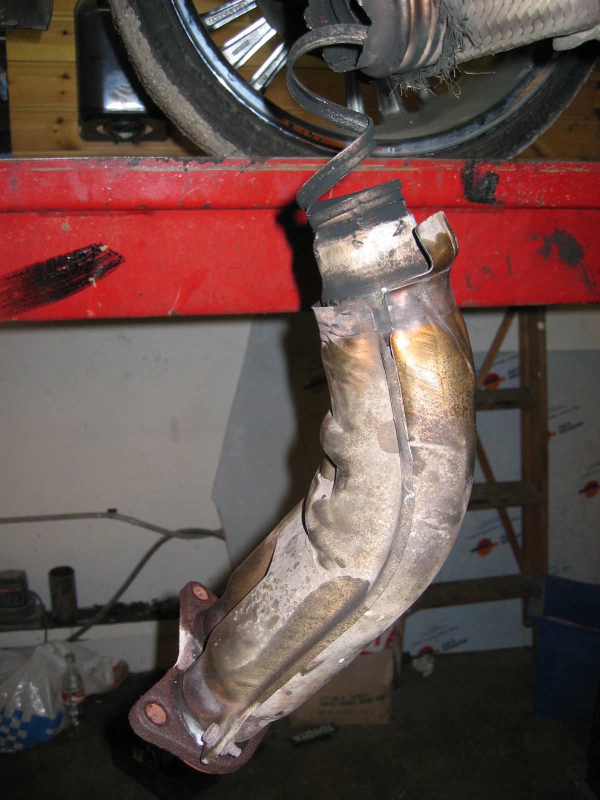 Slik så eksos anlegget mitt ut...