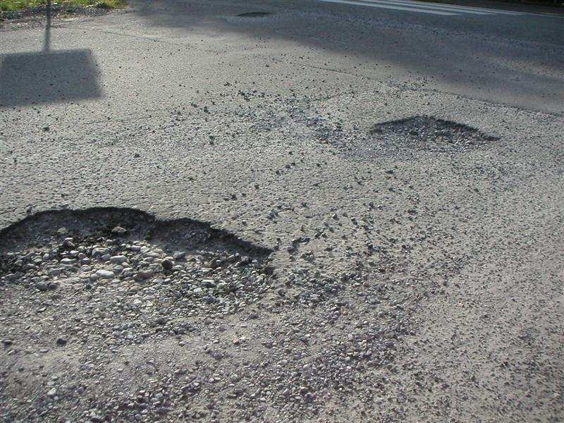 Et eksempel på hvordan veiene ser ut i kryss her...