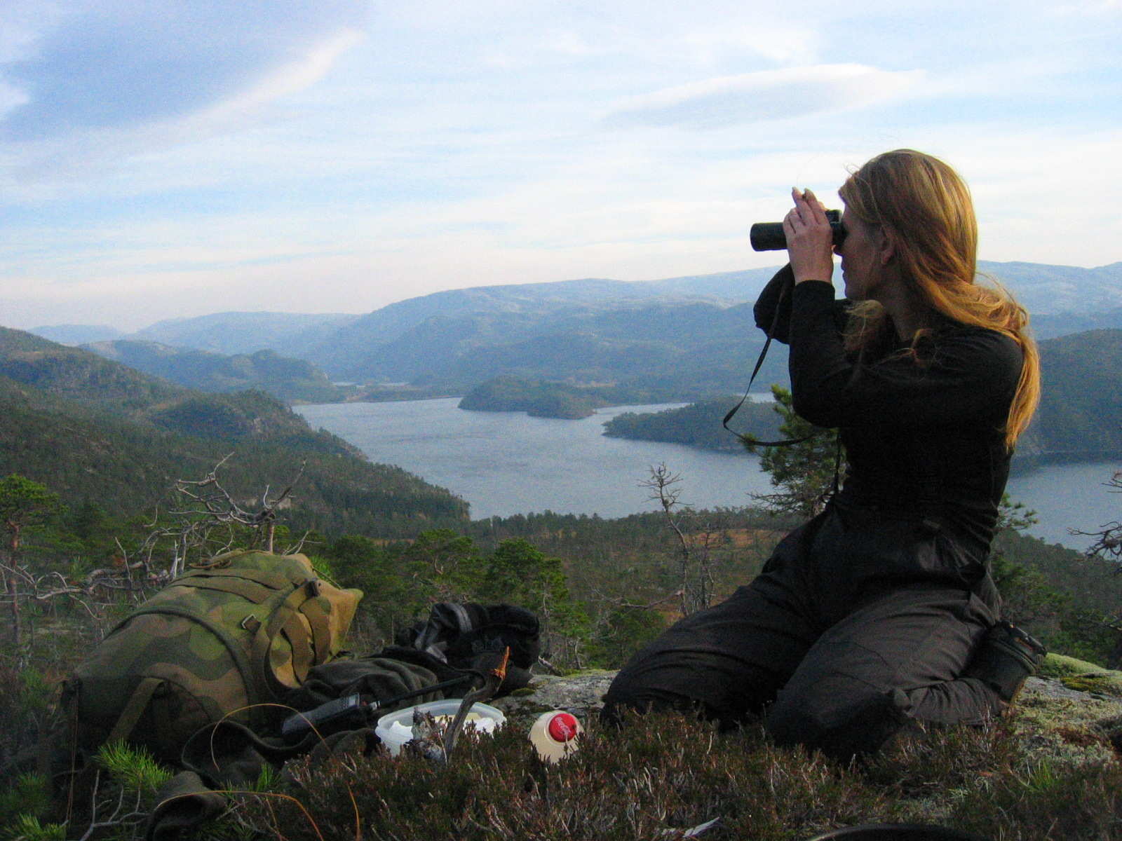 Lilli speider utover terrenget.
