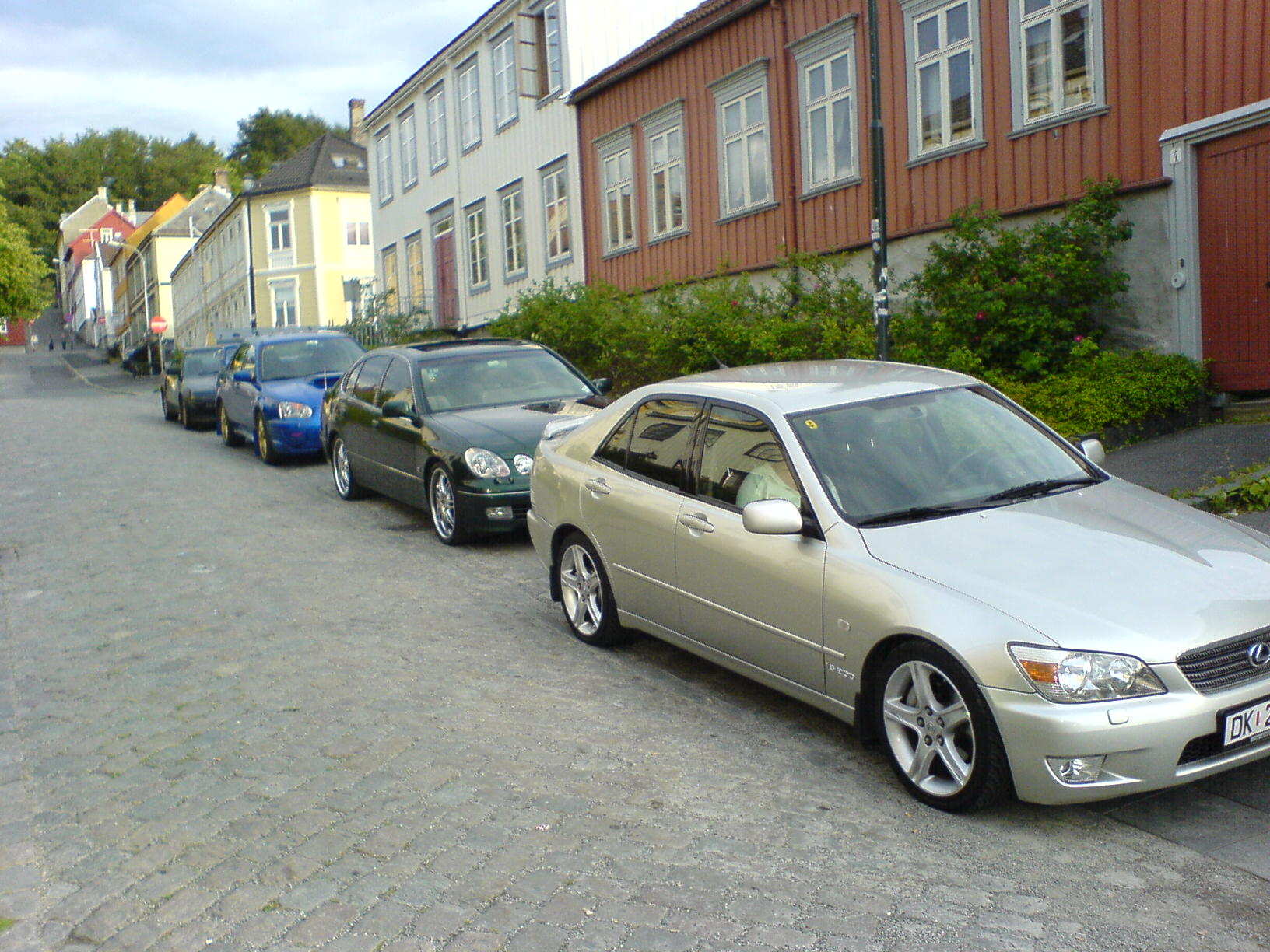 Gutta på middagstur:) Meg, Frank, Carl(castrol) og sindre med gamlebilen