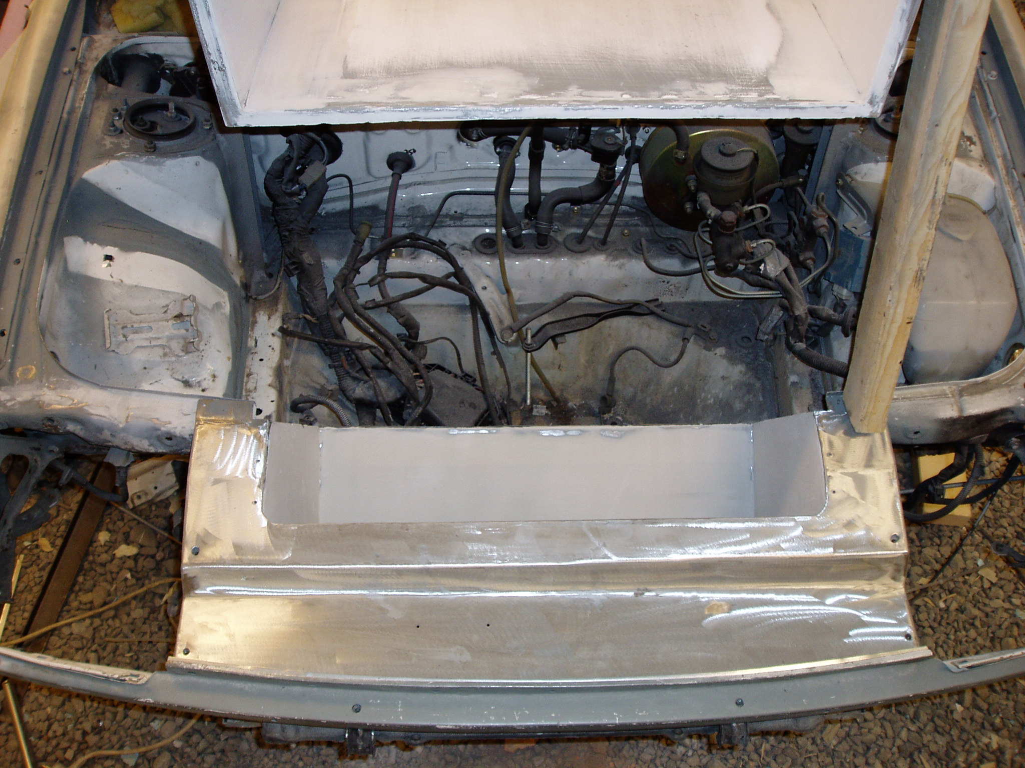 Ny plate over radiator..