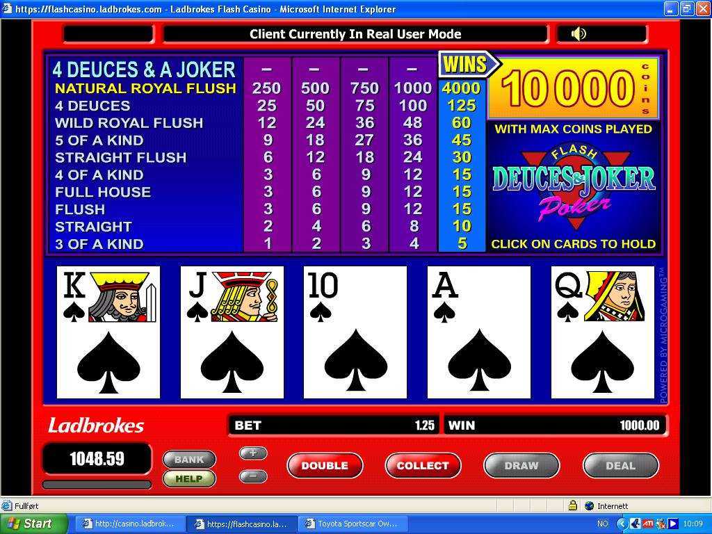 royal stright flush!