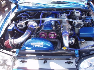 Blå supra motor