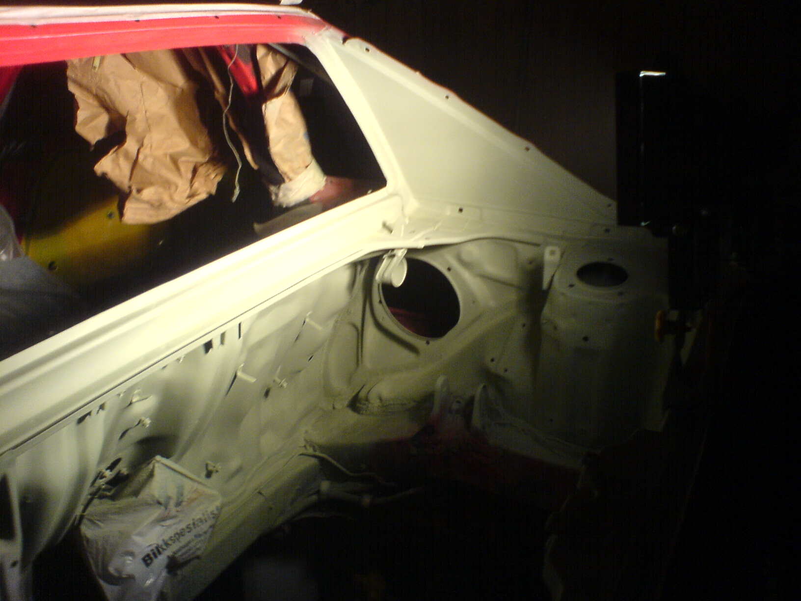 Motor rom syregruna etter sandblåsing