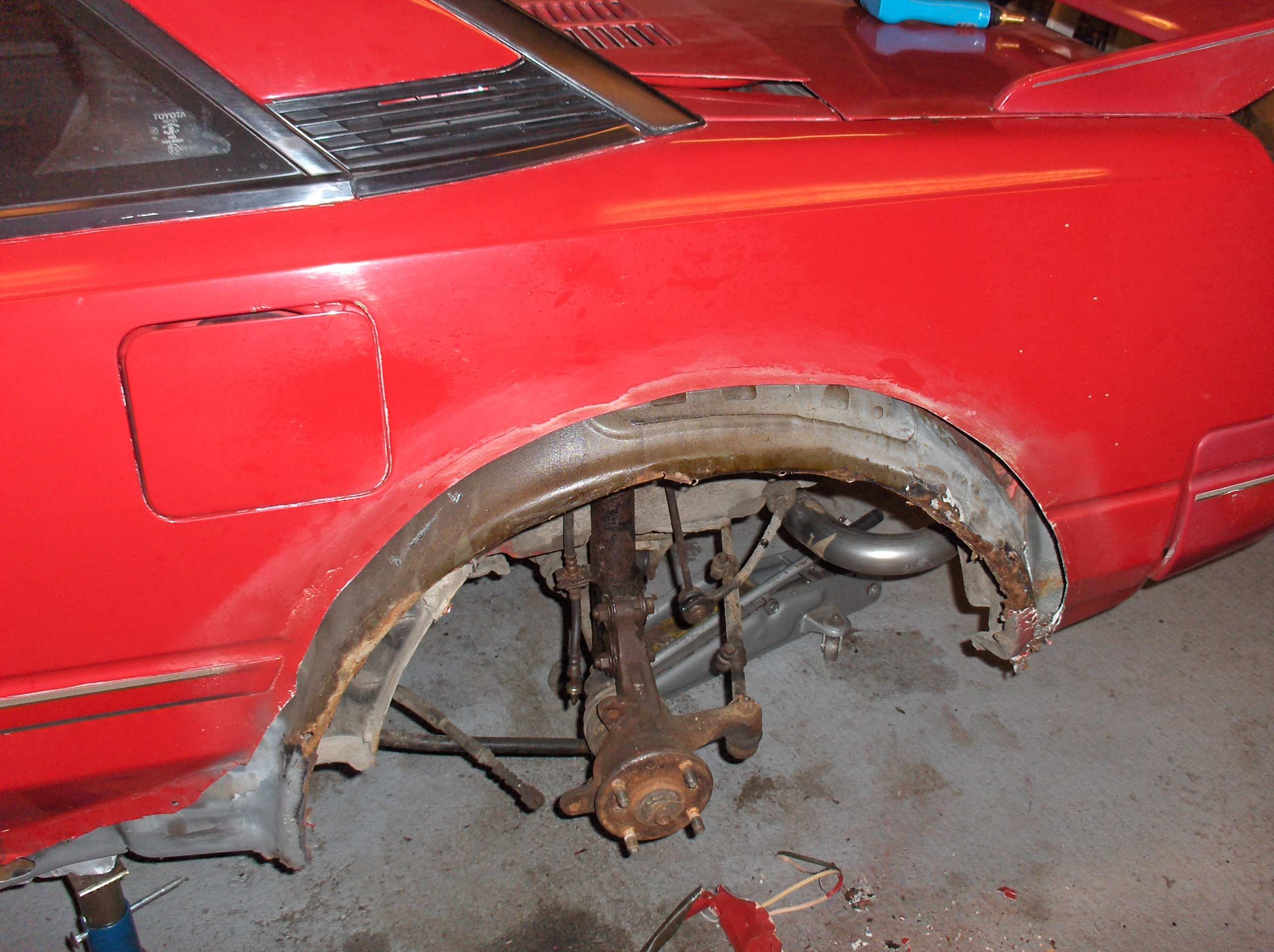 har begynt å ta rust