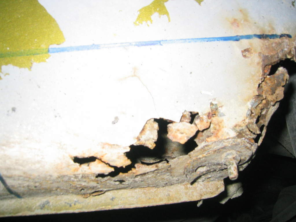 Rust bak hjulbuen bak