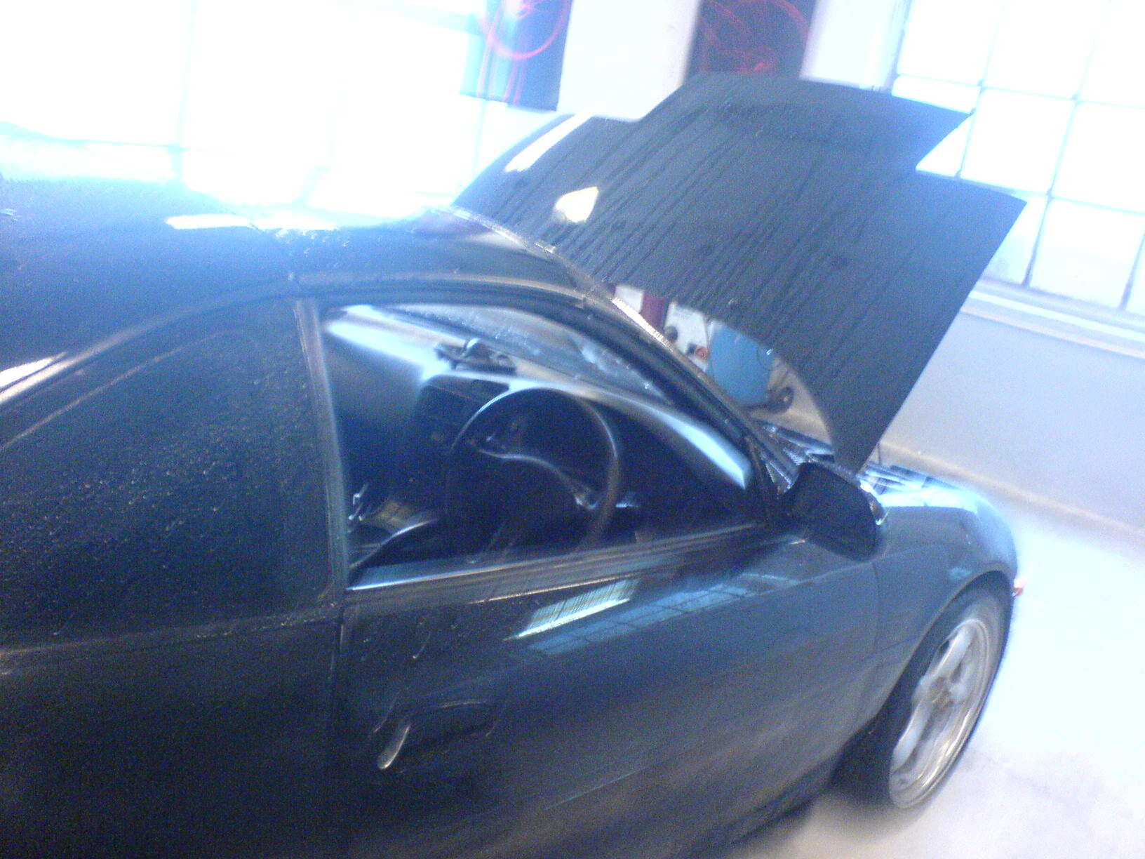 Litt bilder av bilen etter den kom inn i &amp;quot;værste&amp;quot;