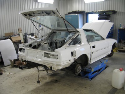 Bilen nedplukket