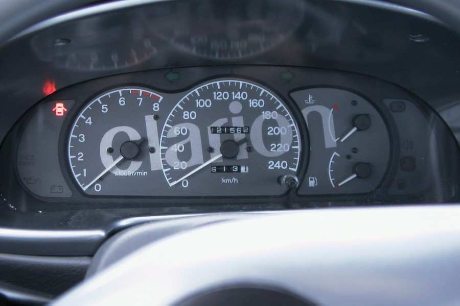 Innvendig i Clarion bilen....artig dash...