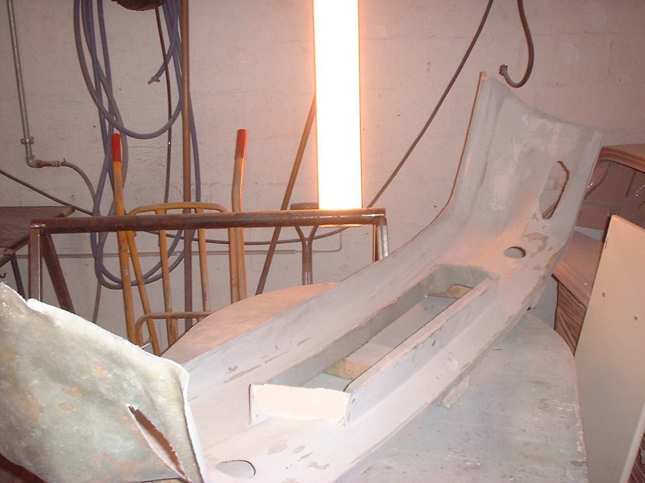 Støpe form til front fanger,har støpt av en tidligere fanger jeg har laget.