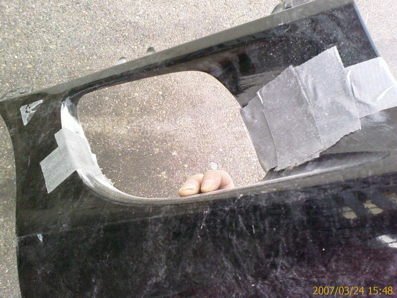 Teip for å få en jevn støp