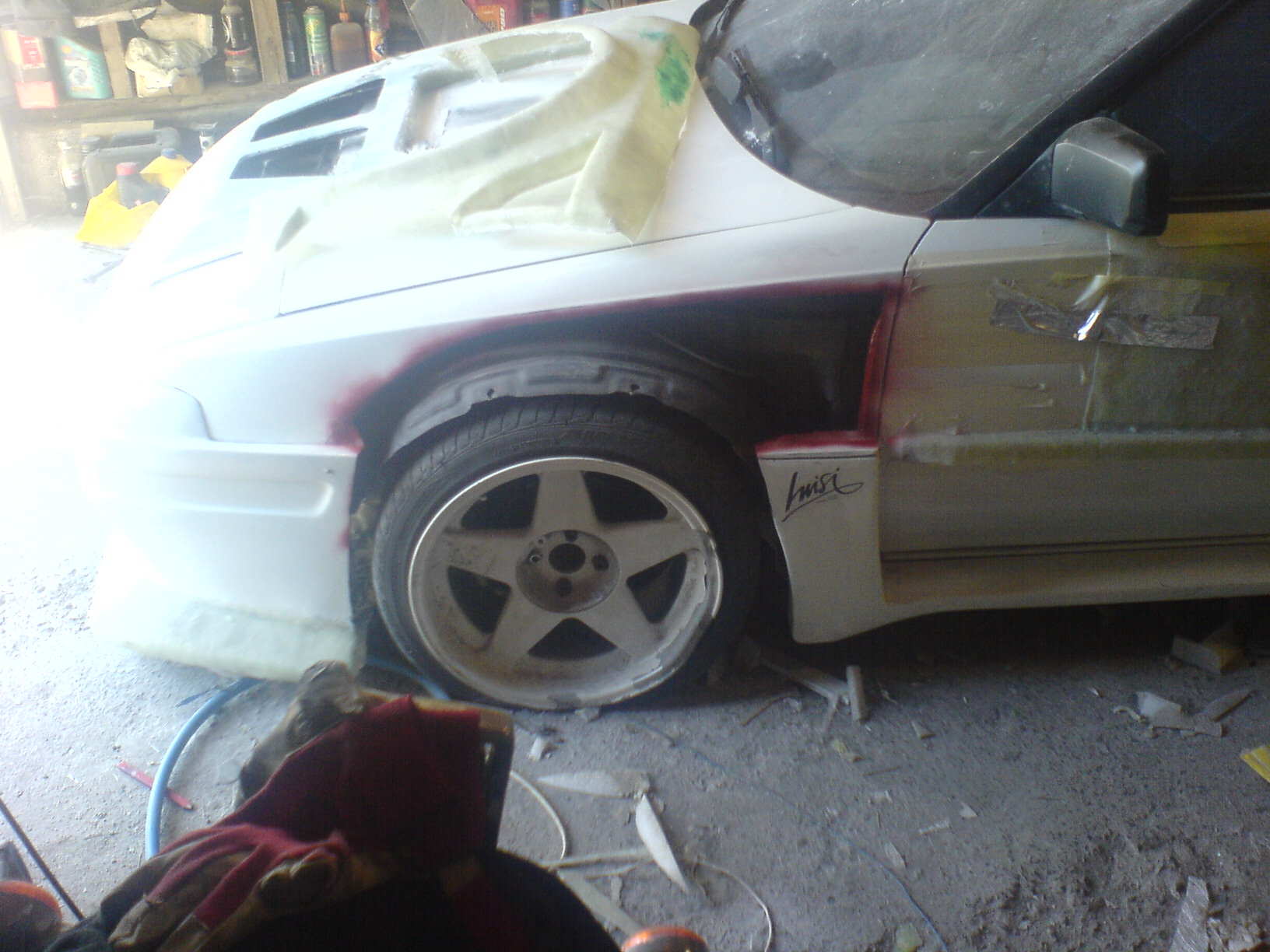 Kappa godt oppi skjermen..