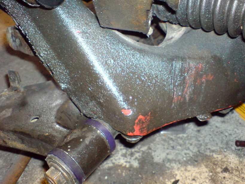 Sånn ser det ut ferdig montert, man ser også hvor skittent det var før jeg vasket motorrommet