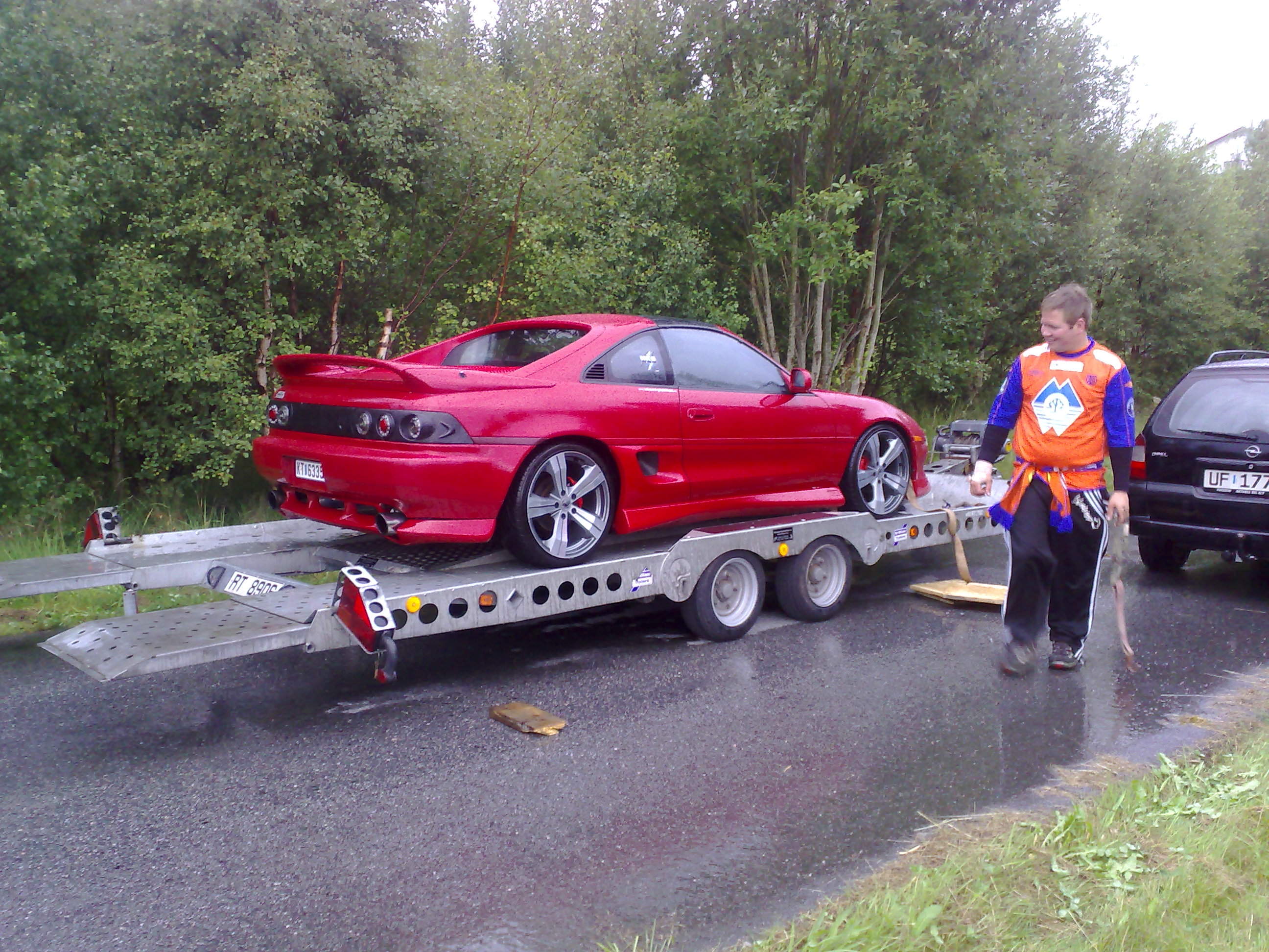 Da var den på hengeren :)