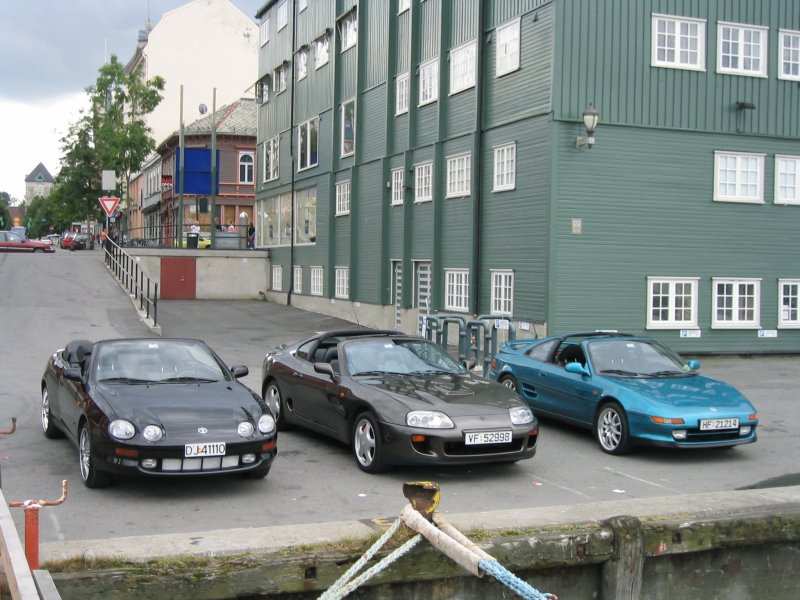 Parkering ved kanalen (hvor vi fikk gratis brus til og med :D)