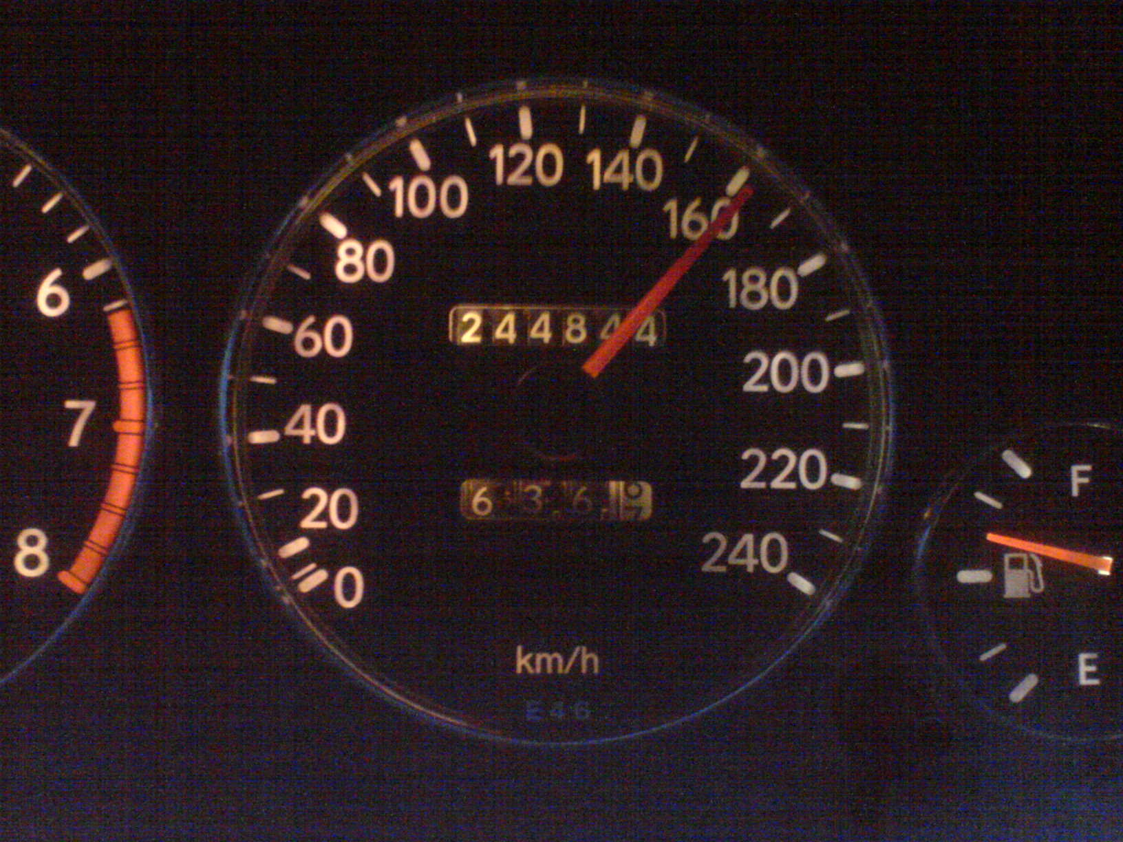 fin snittfart nedover