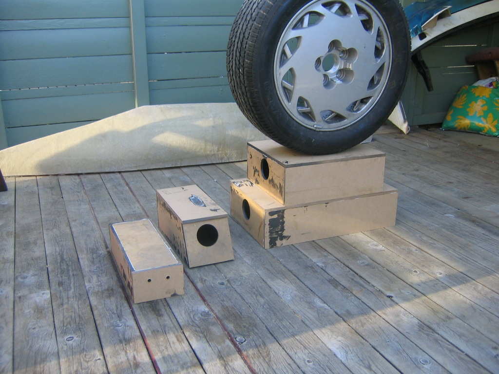 Eneste reservehjulet er brukt til:) Presse