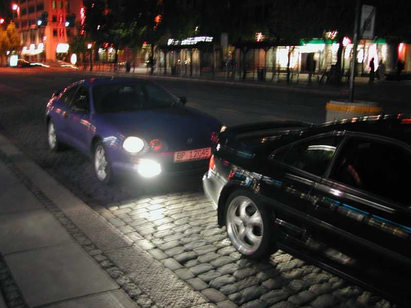 Kim's MR2 og Christian's (Levia) Celica