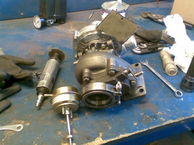 Turbo og aktuator