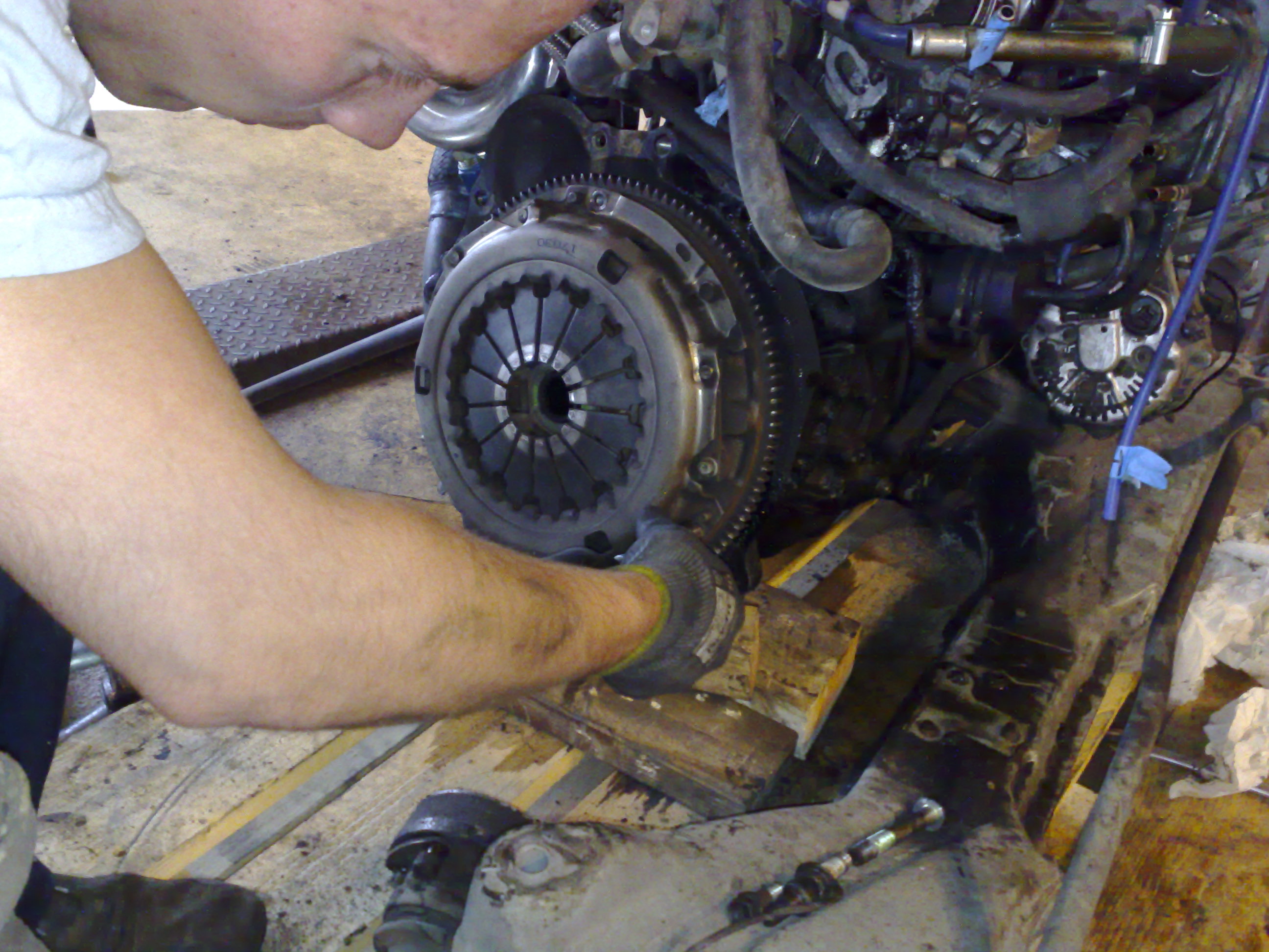 Demontering av orginal clutch