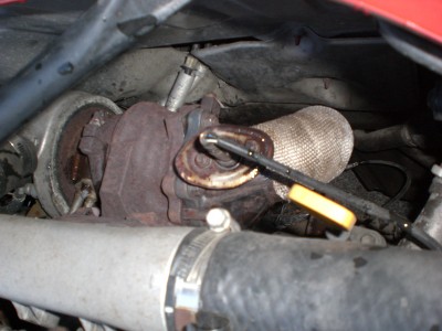 Downpipe montert