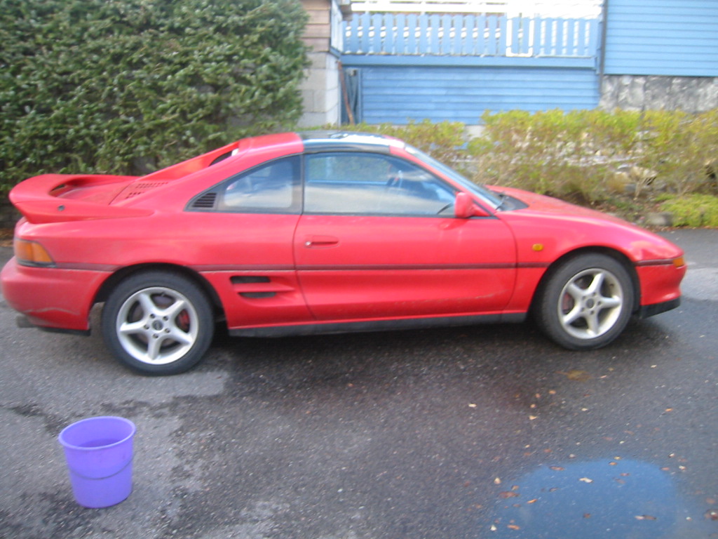 Slik var den rett etter jeg fikk den.