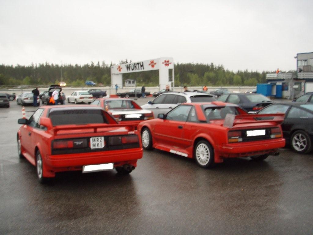 Min med us og 2 andre mr2 på rudskogen, Sportsvogn treff.