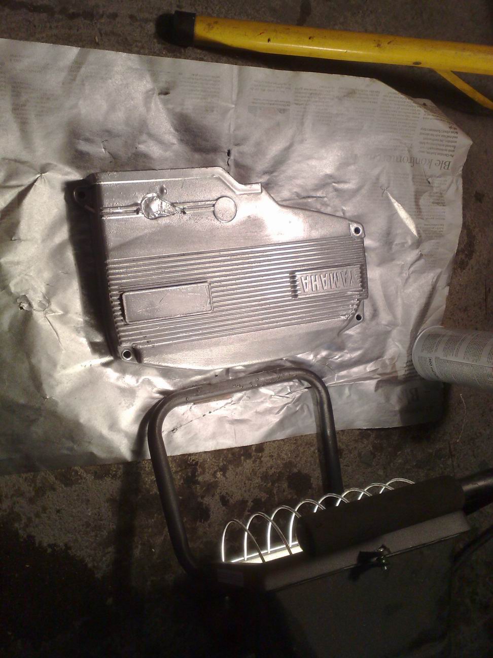 lakkering av register reim dekselet