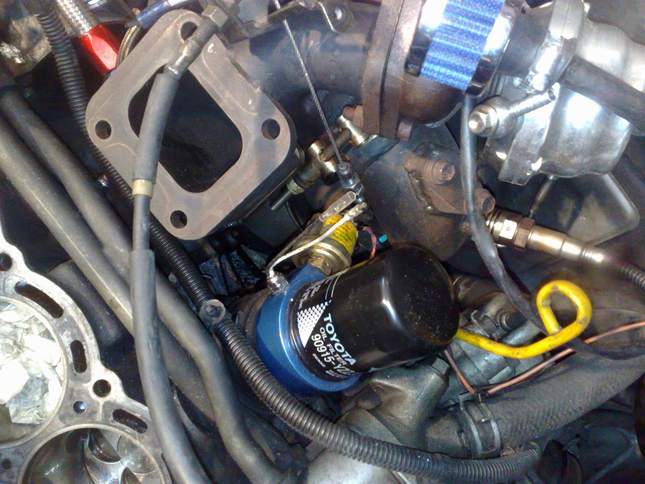 oljetemp føler på plass.