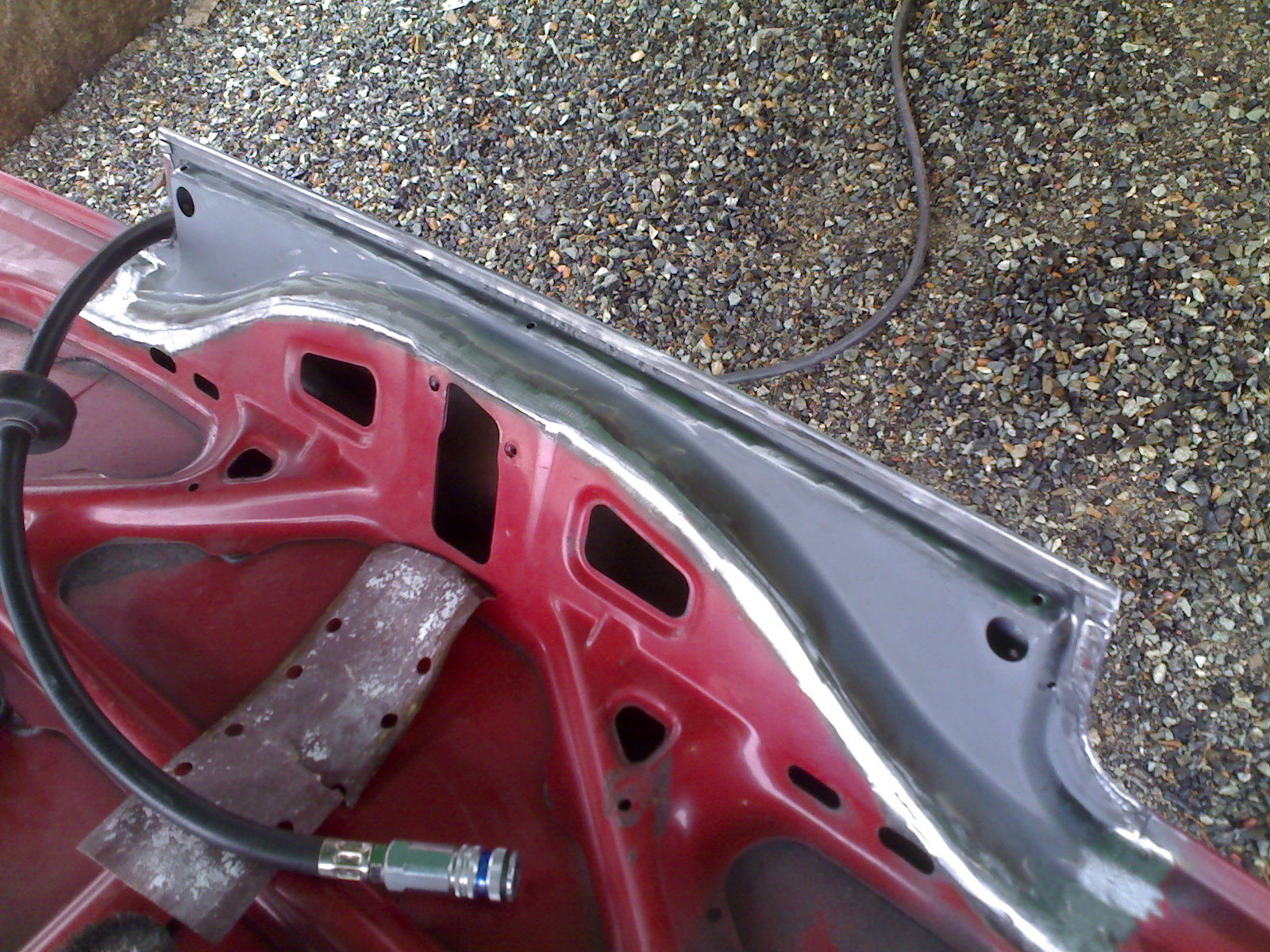 Felt inn &quot;ny&quot; Bak ramme fra donor bagasje låkk