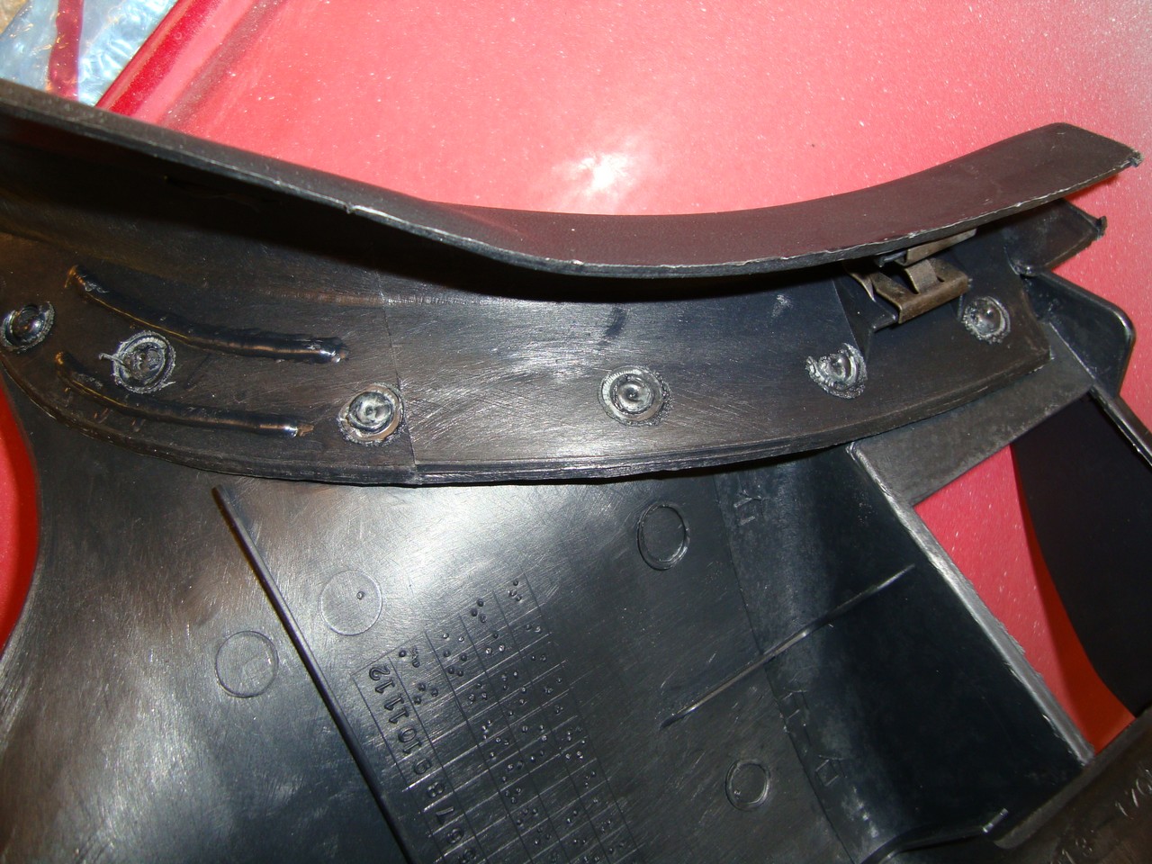 Innerside høyre list.