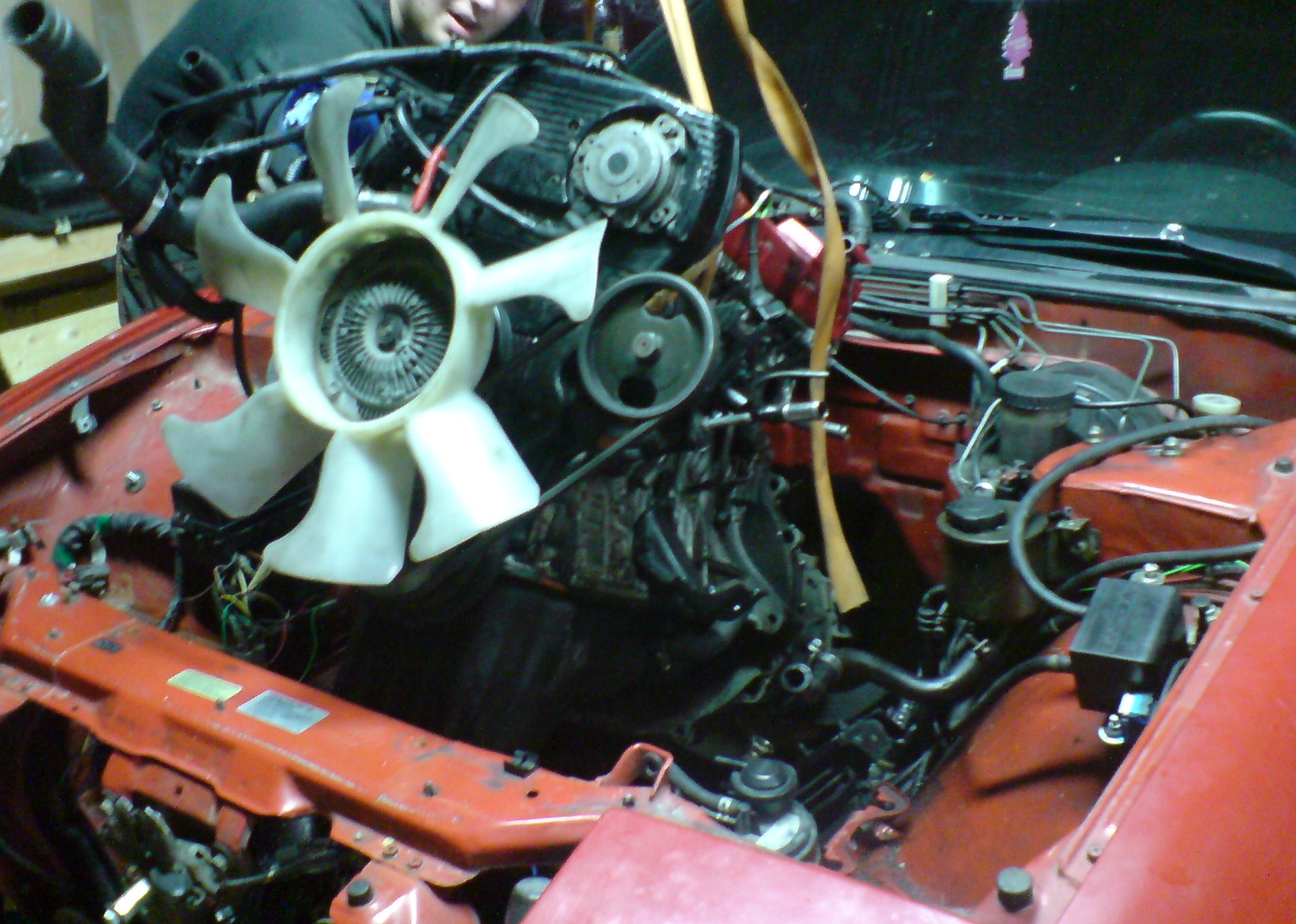 Gamle motoren på tur ut.