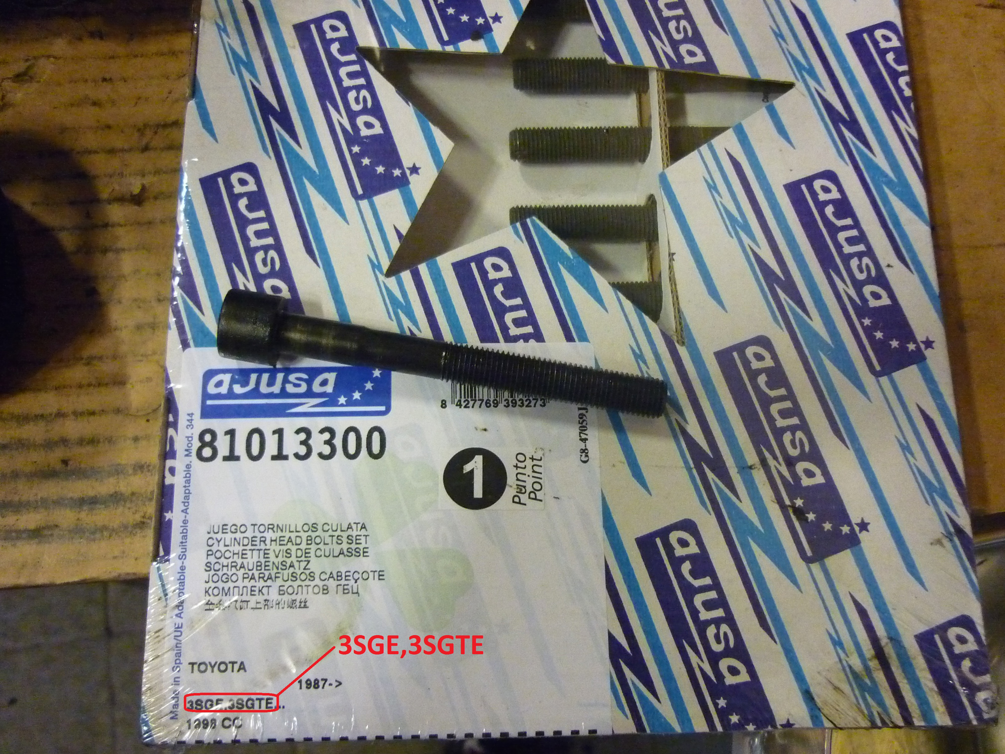 8 stk, passer både 3SGE og 3SGTE