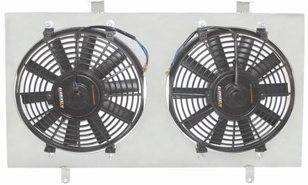 Fan shroud inkludert vifter. Rusta og fælt det gamle jeg har, bedre å få på noe aluminium :)