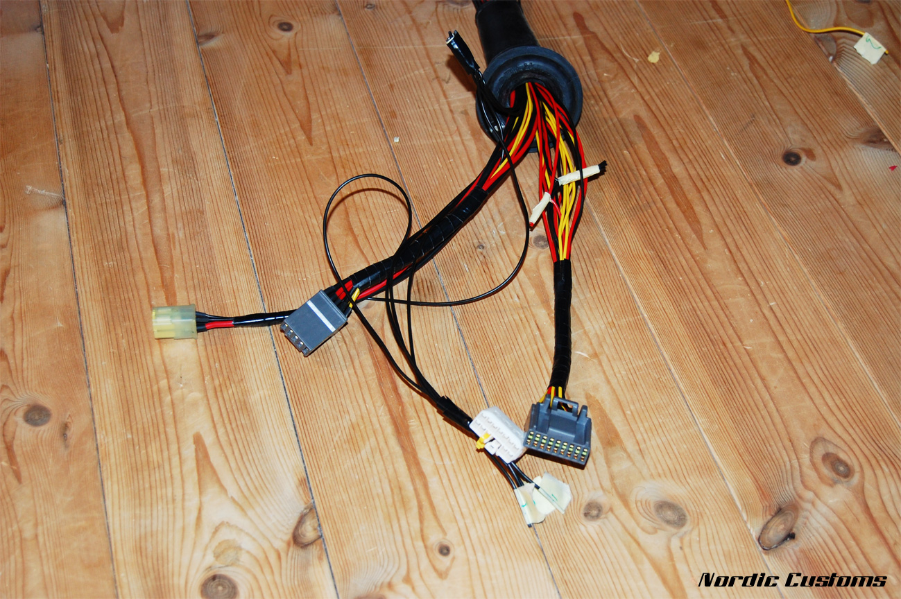 ECU og bagasjeromskoblingene flyttet over på nytt ledningsnett