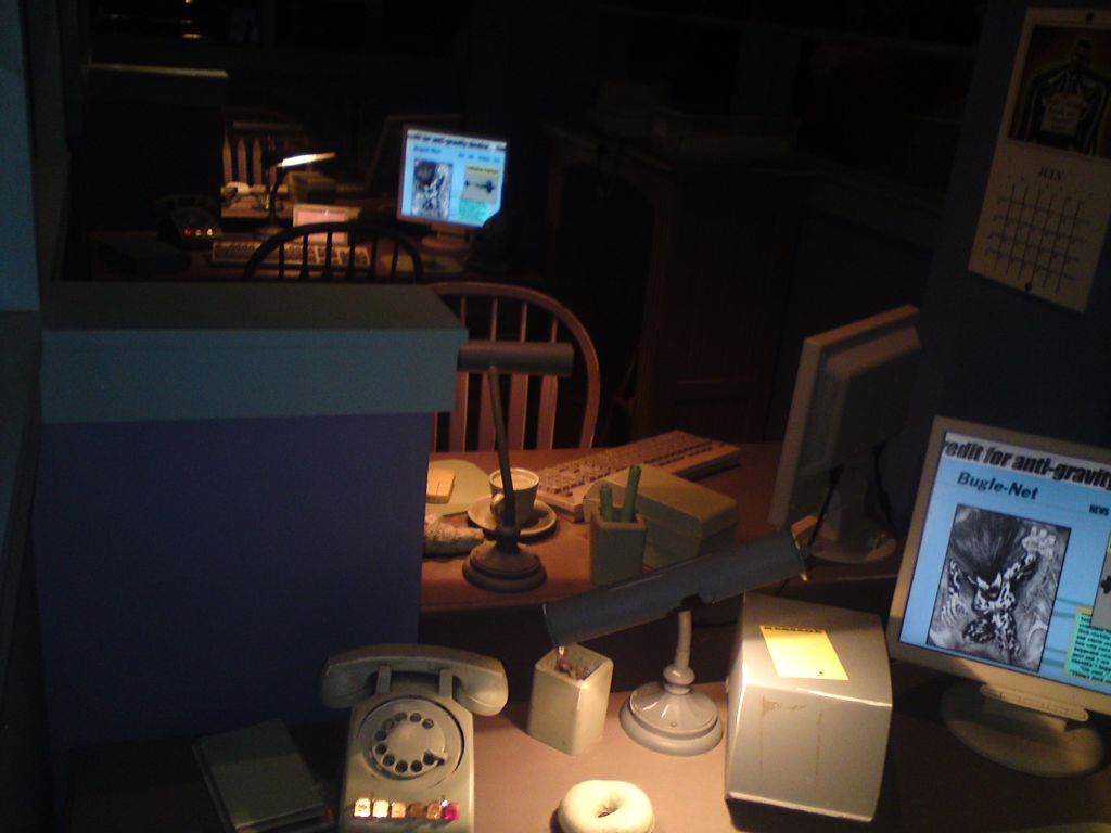 noen bilder fra inne i The Daily Bulge