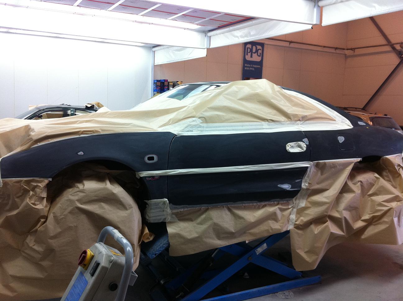 når vi stakk innom på fredag så bilen slik ut..