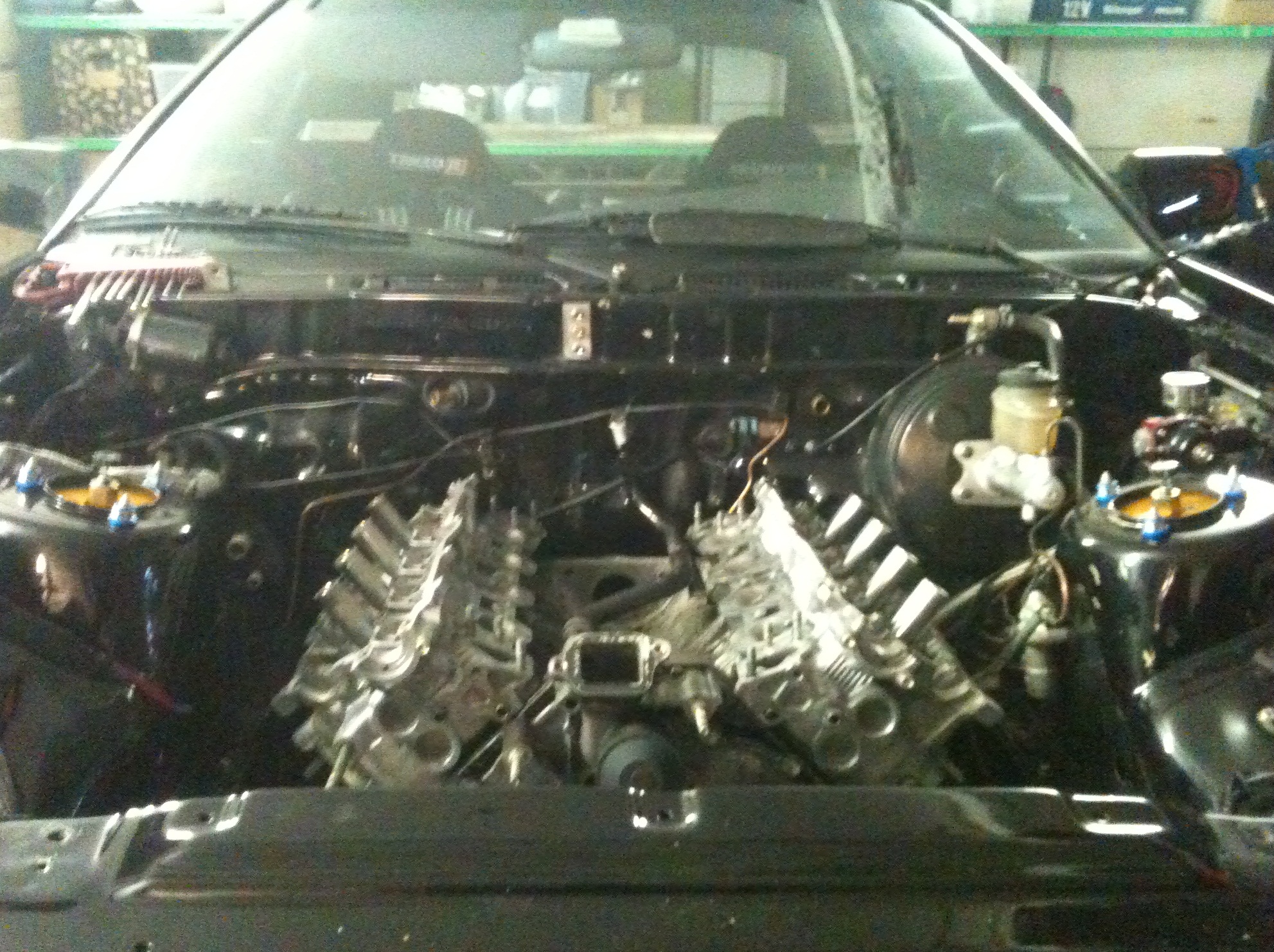 Alu motorfester, braketter og girkasse adapter ferdig