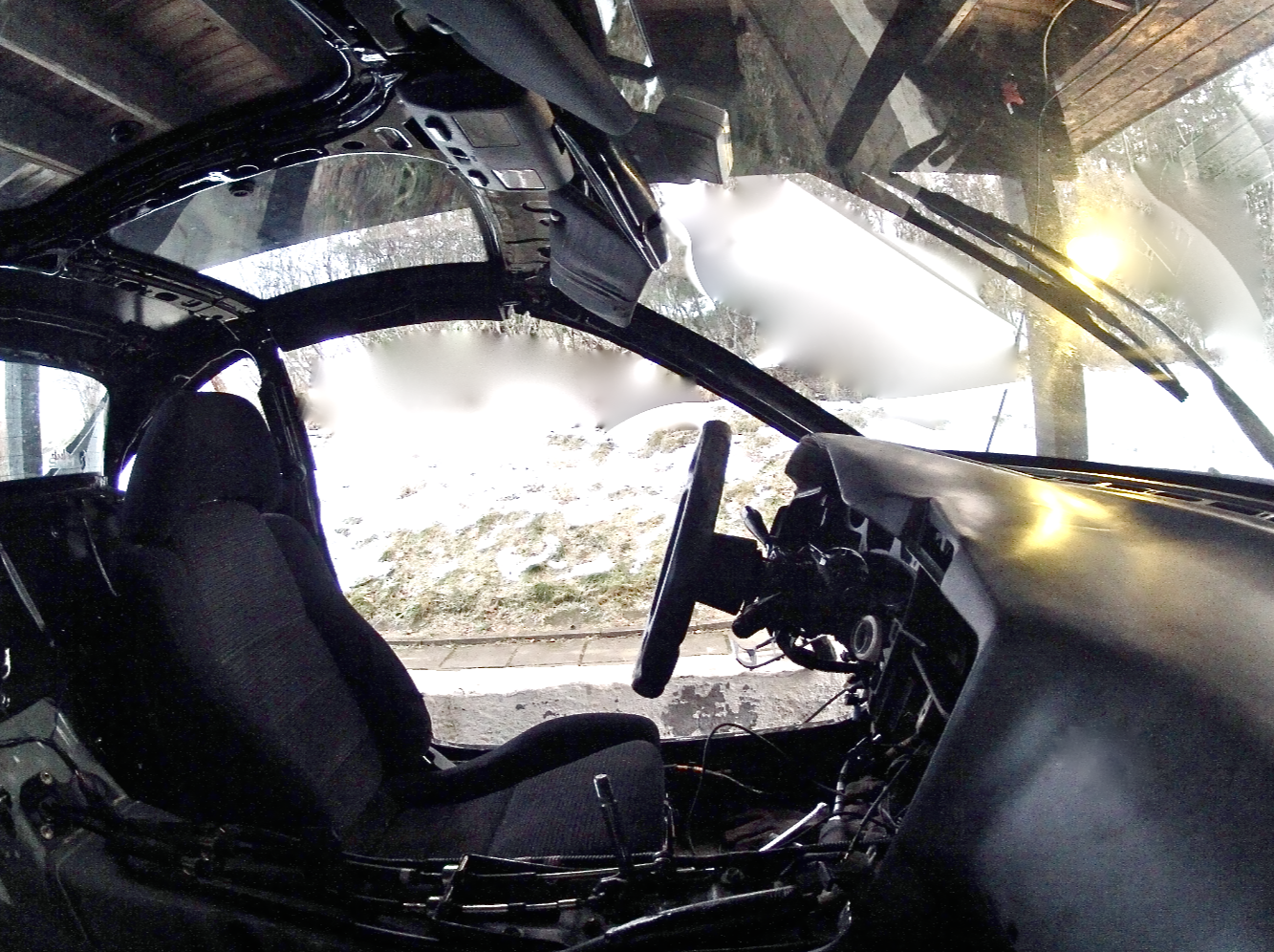 GoPro HD Hero2 montert i frontruta;)