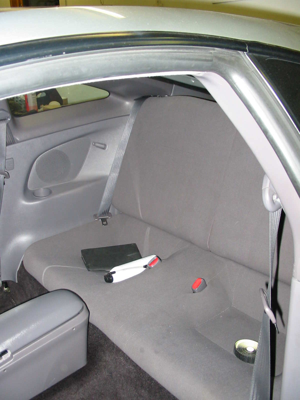 Baksetet tilbake på plass.