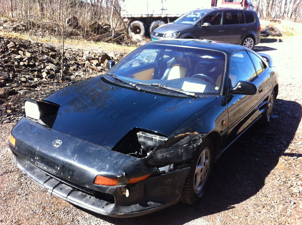 Sånn så den ut når jeg fikk bilen