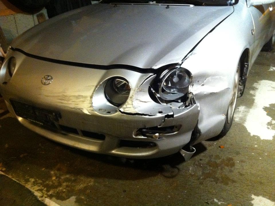 Bilen fikk hilse på autovernet på fosen.