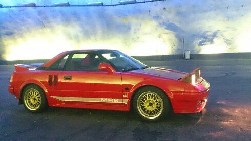 Fant ett litt fint bilde av den andre MR2en i Lærdalstunellen