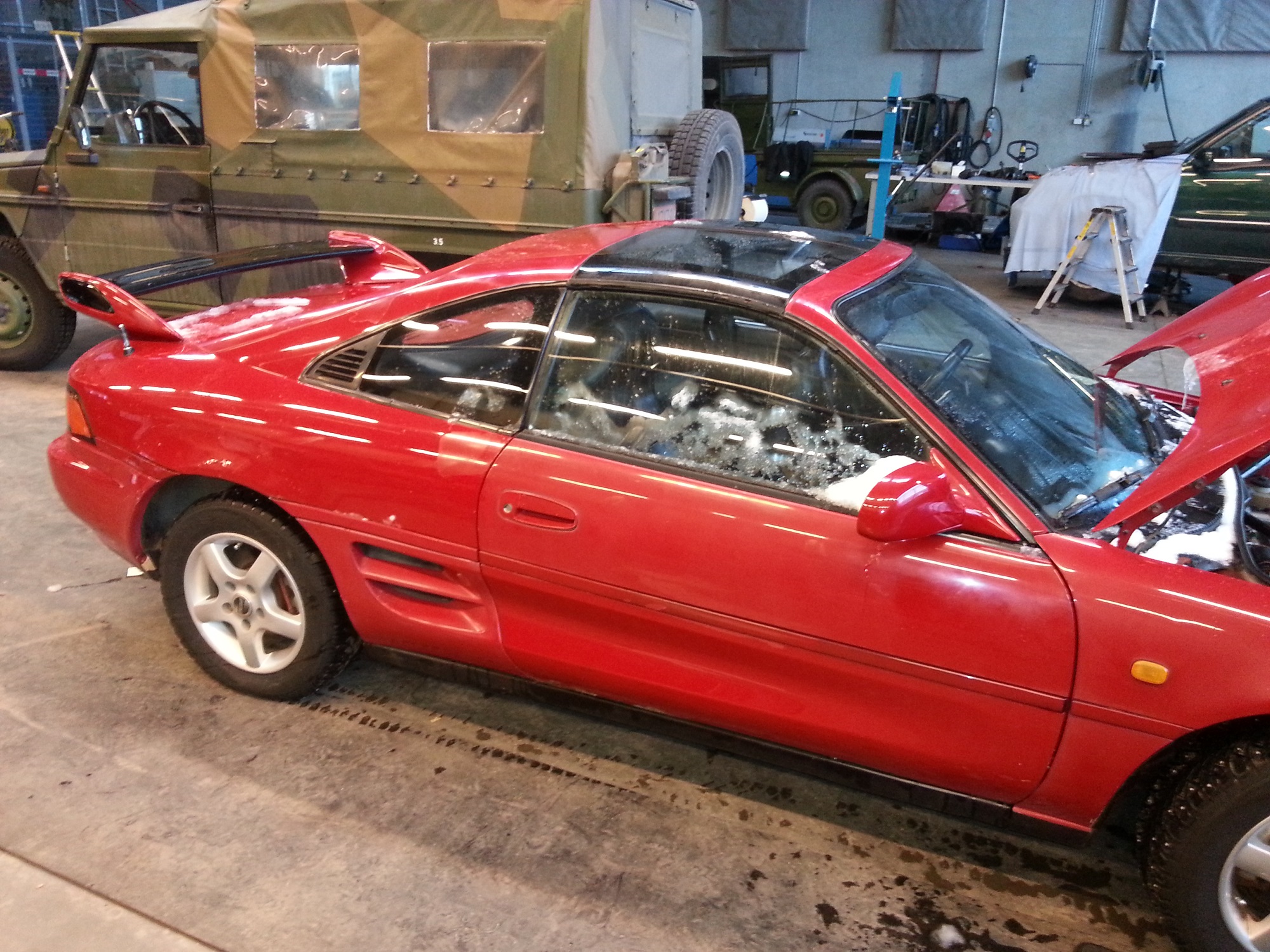 Stygg i lakken... er bare litt fukt på innsiden av ruta som ser veldig stygt ut