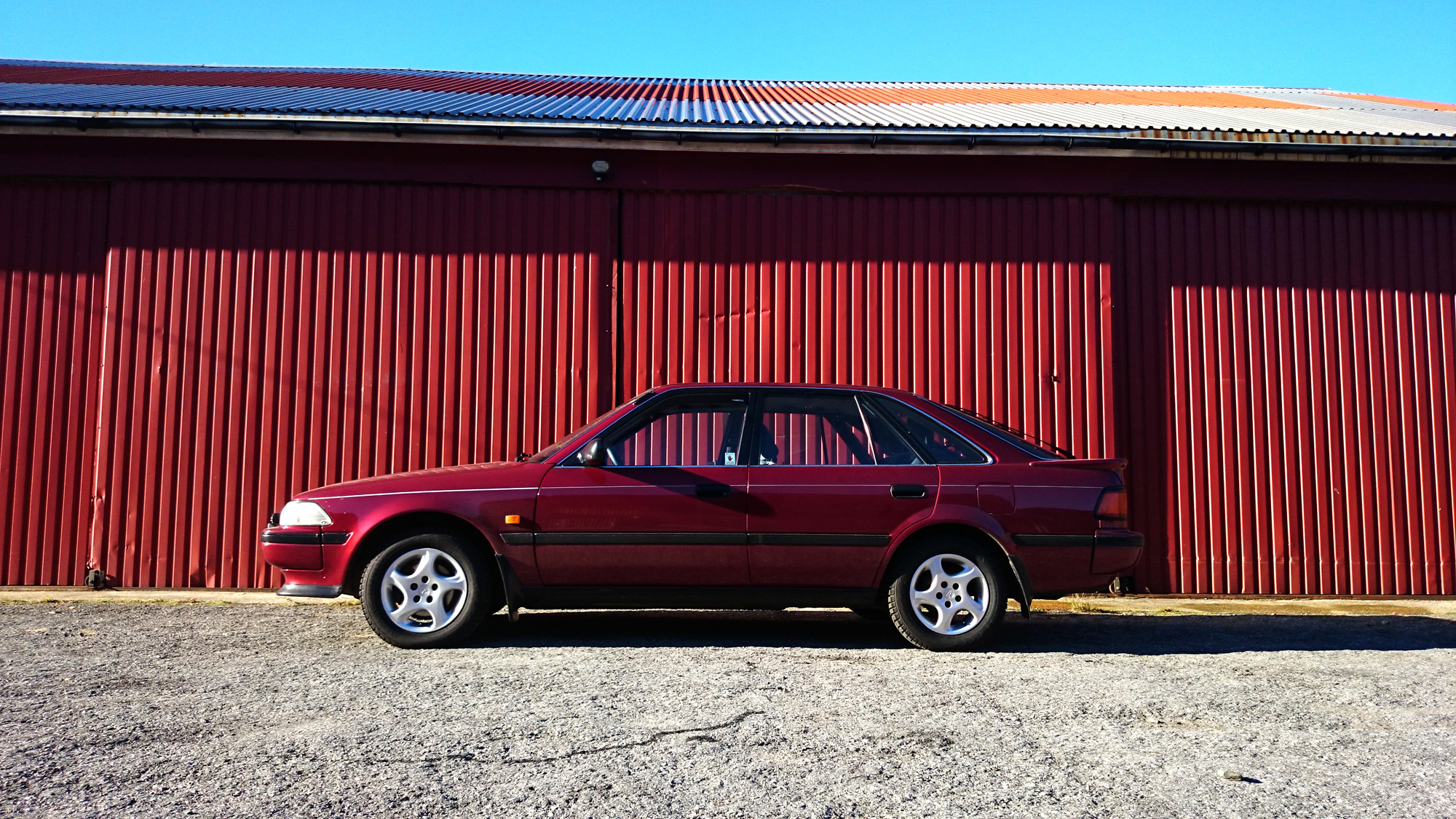 Satt på vinterdekk for morro skyld.