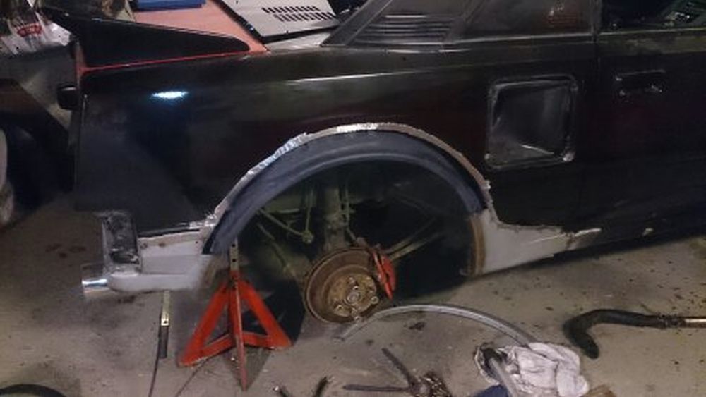 Ferdig med innvendig hjulbue.