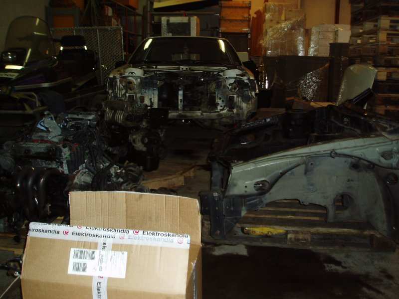 Ferdig ryddet etter endt dag i garsasjen.