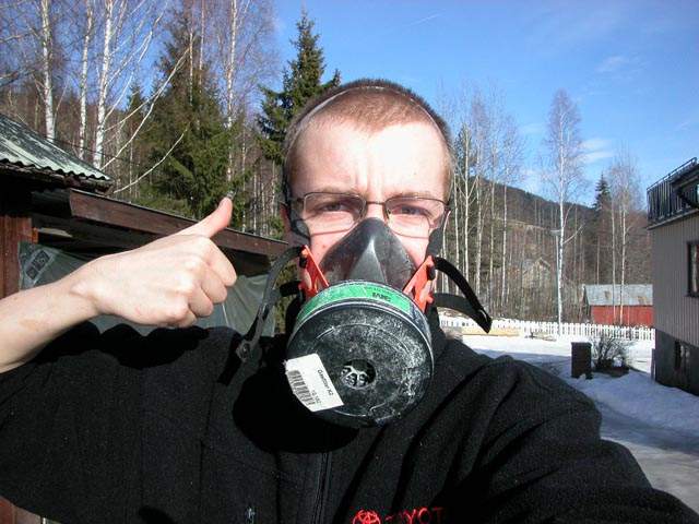 Uten den maska ville jeg vært i koma nå