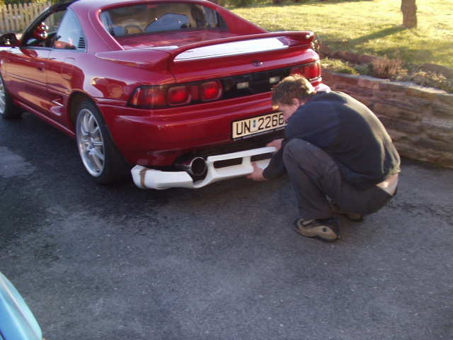 Vi brukte Lars Erik sin bil som &amp;quot;Mal&amp;quot; for å teste... ettersom min står på verksted for å fikse en liten karoseri skade..